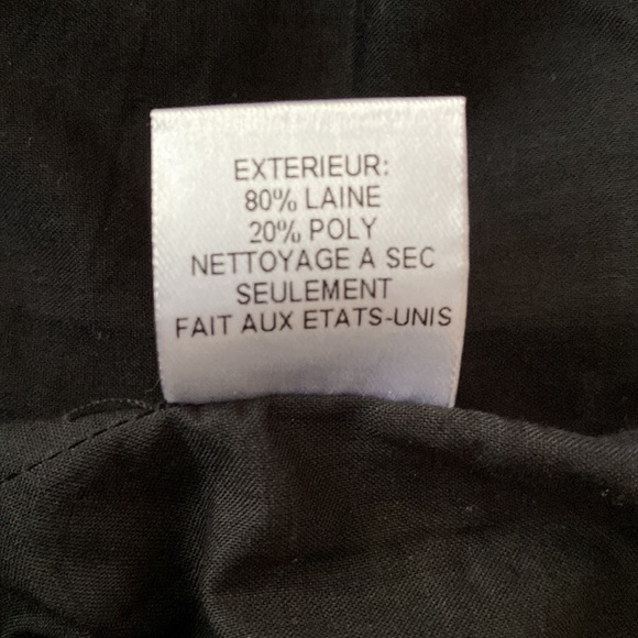 Sea New York Black Wool Pleated Contrast Band Skirt🖤🧡🖤 - Picture 10 of 10